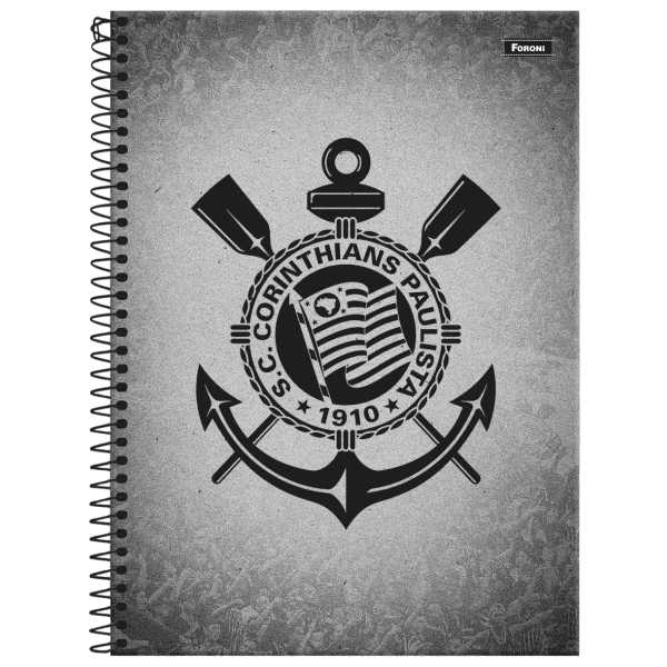 Caderno Corinthians B 1 Matéria 200mmX275mm - Foroni Caderno Corinthians B 1 Matéria 200mmX275mm - Foroni