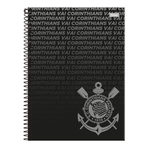 Caderno Corinthians C 1 Matéria 200mmX275mm - Foroni Caderno Corinthians C 1 Matéria 200mmX275mm - Foroni