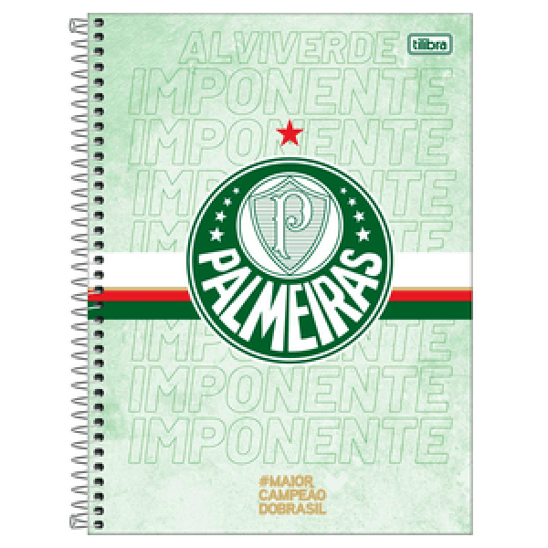 Caderno Palmeiras C 10 Matérias 200mmX275mm - Tilibra Caderno Palmeiras C 10 Matérias 200mmX275mm - Tilibra