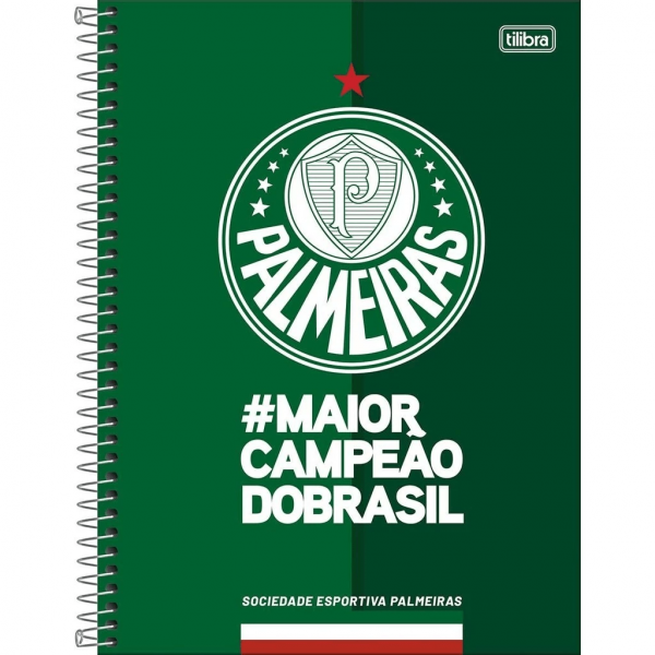 Caderno Palmeiras D 10 Matérias 200mmX275mm - Tilibra Caderno Palmeiras D 10 Matérias 200mmX275mm - Tilibra