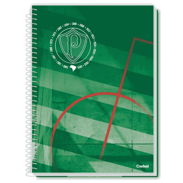 Caderno Palmeiras 1 Matéria 200mmX275mm - Credeal Caderno Palmeiras 1 Matéria 200mmX275mm - Credeal