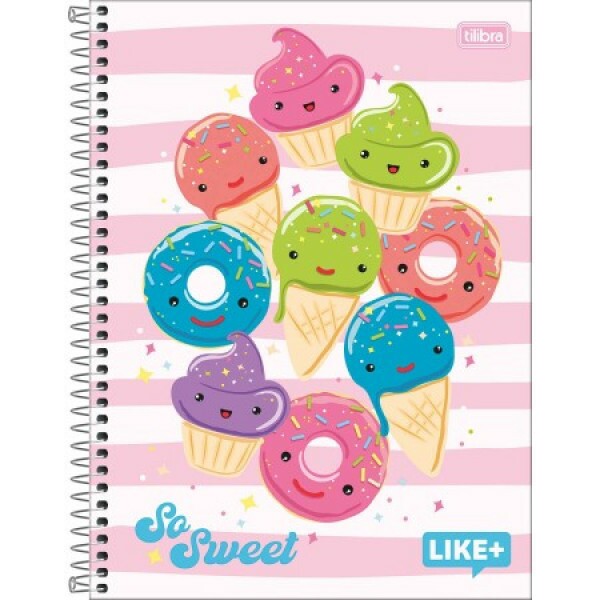 Caderno 2 LIKE+ 1 Matéria 200mmX275mm - Tilibra Caderno 2 LIKE+ 1 Matéria 200mmX275mm - Tilibra