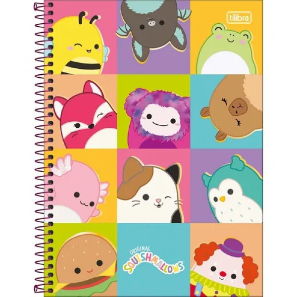 Caderno 2 Squishmallows 1 Matéria 200mmX275mm - Tilibra Caderno 2 Squishmallows 1 Matéria 200mmX275mm - Tilibra