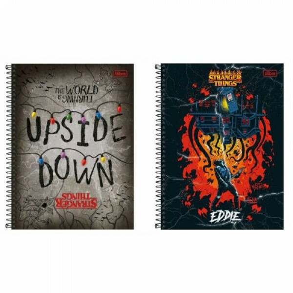 Caderno Stranger Things 1 Matéria 200mmX275mm - Tilibra Caderno Stranger Things 1 Matéria 200mmX275mm - Tilibra