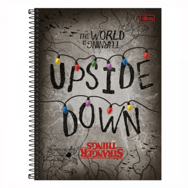 Caderno Stranger Things Upside Down 1 Matéria 200mmX275mm - Tilibra