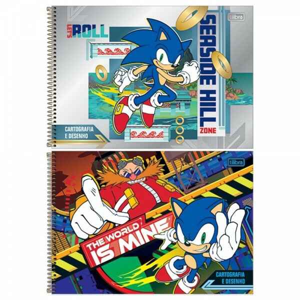 Caderno De Desenho 80 Folhas Sonic Tilibra