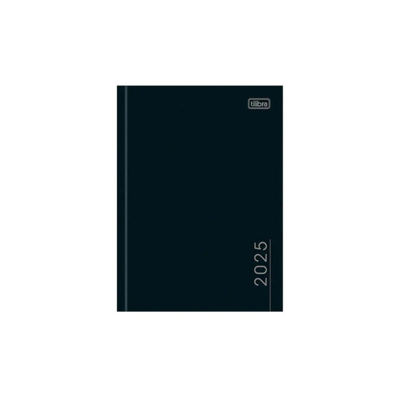 Agenda Pepper Preta 160 Folhas 123x166mm Tilibra