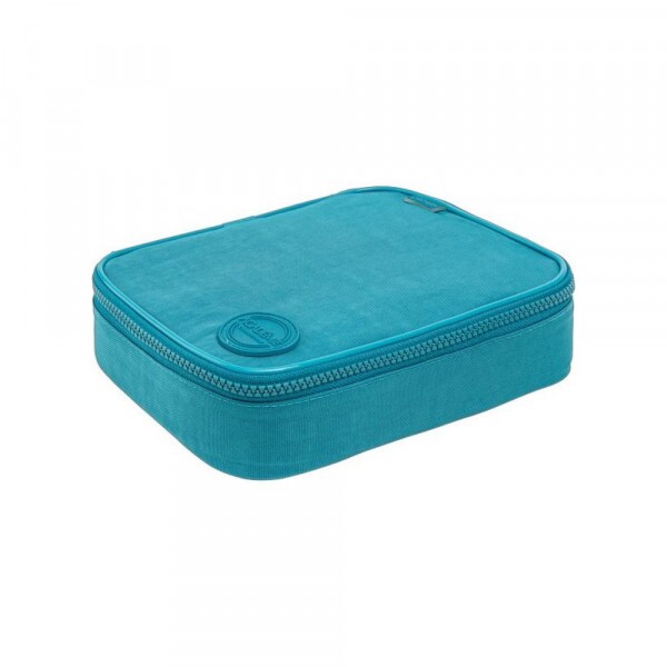 Estojo Box Academie Azul Turquesa Tilibra