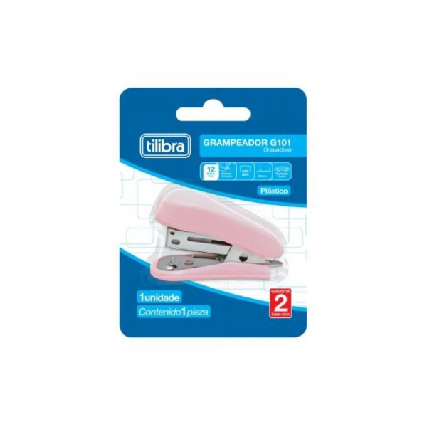 Grampeador Rosa Mini Tilibra