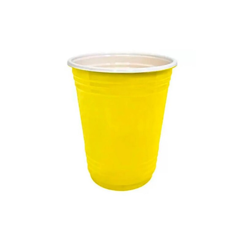 Copo Americano Biodegradavel 400ml 25 Unidades Amarelo Trik Trik