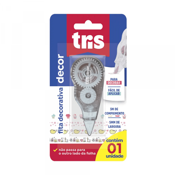 Fita Corretiva 5mmX3m - Tris Fita Corretiva 5mmX3m - Tris