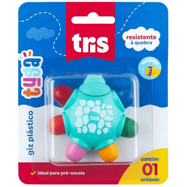Giz Plástico Resistente à Quebra Tuga - Tris Giz Plástico Resistente à Quebra Tuga - Tris
