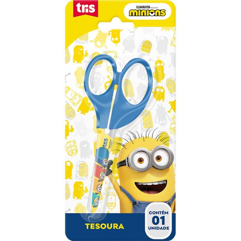 Tesoura Escolar Minions - Tris