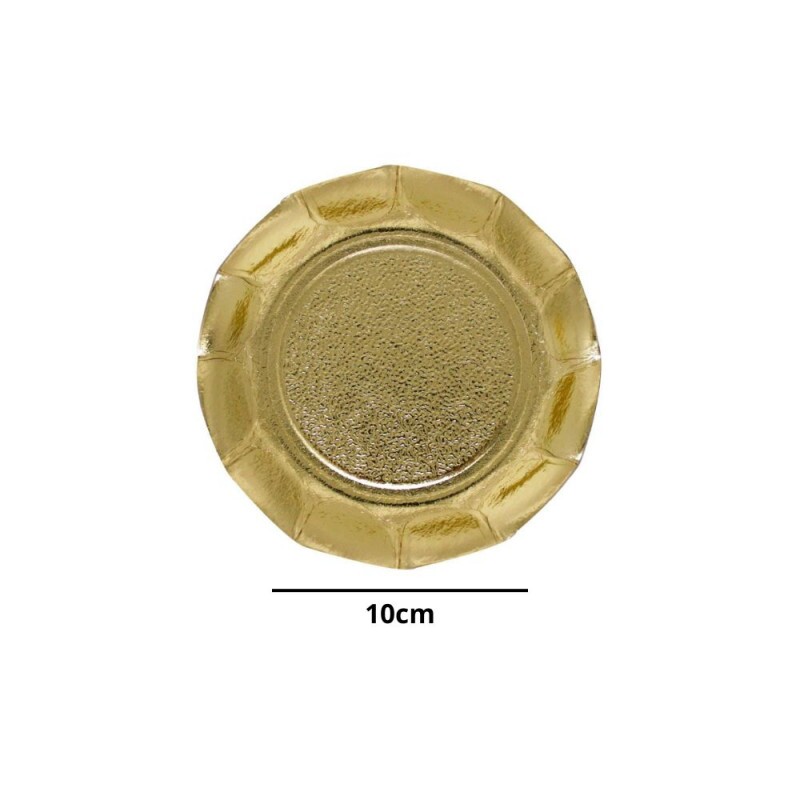 Base Laminada Redonda 10cm 20 Unidades Ouro Ultrafest