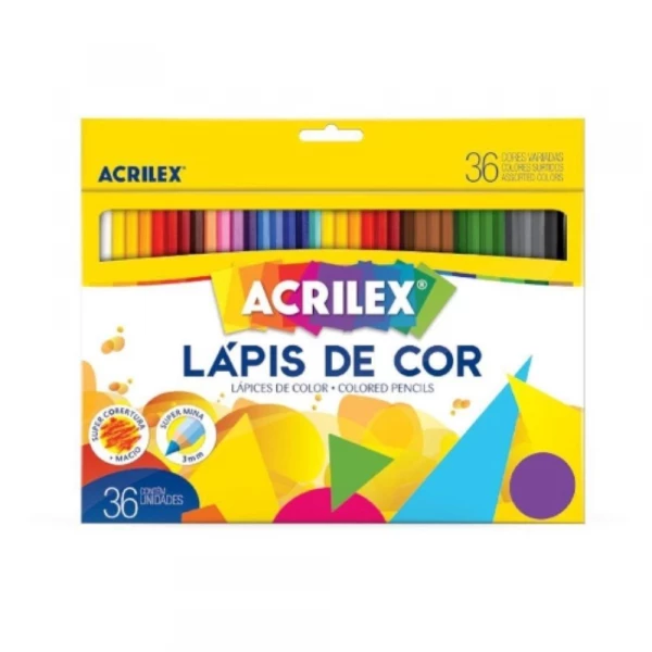 Lapis De Cor Com 36 Cores Acrilex