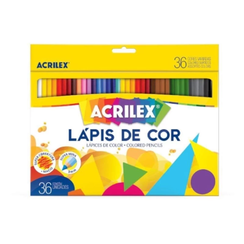 Lapis De Cor Com 36 Cores Acrilex