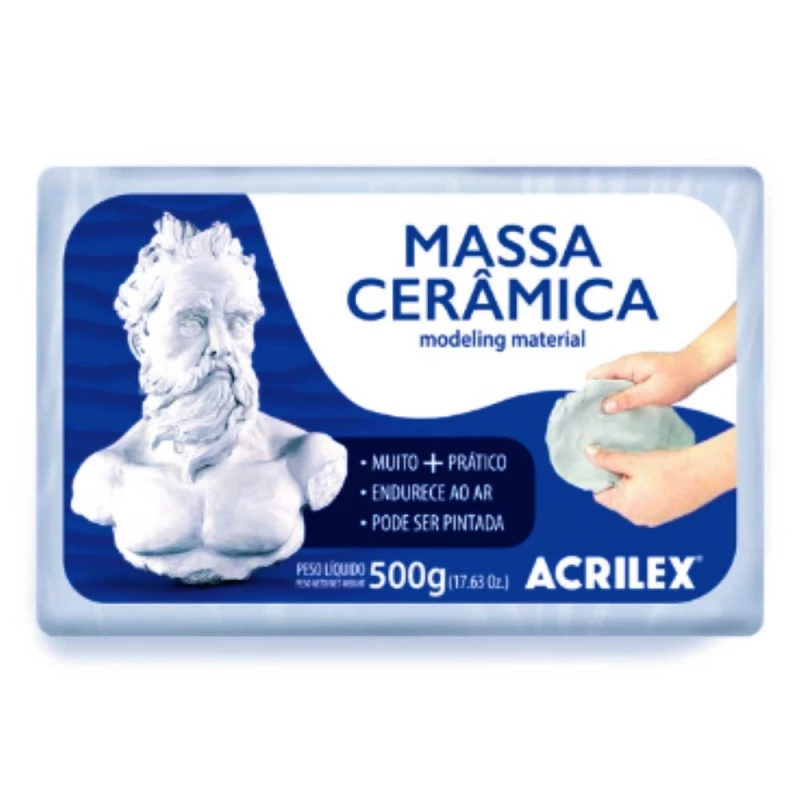 Massa Ceramica 500g Acrilex