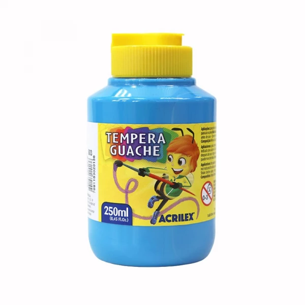 Tempera Guache Azul Celeste 503 250ml Acrilex