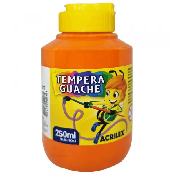 Tempera Guache Laranja 517 250ml Acrilex