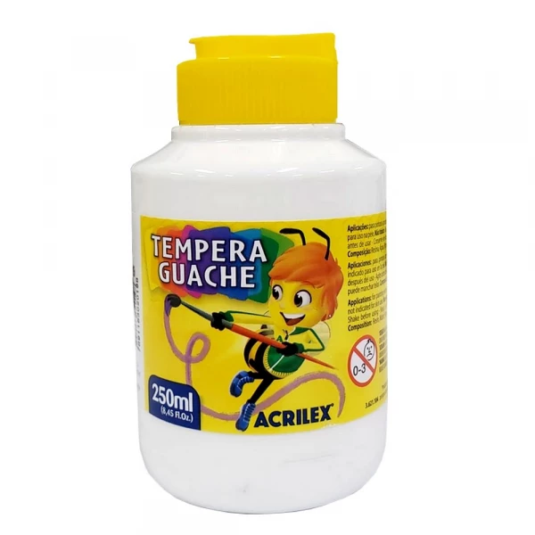 Tempera Guache Branca 519 250ml Acrilex