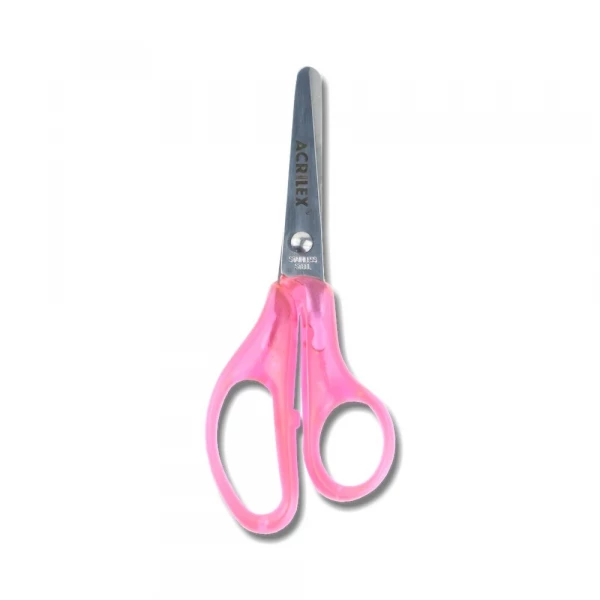 Tesoura Escolar Rosa Acrilex