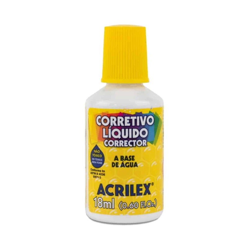 Corretivo Liquido Branco 18ml Acrilex