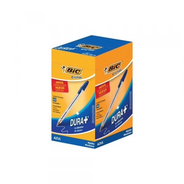 Caixa Caneta Azul Com 50 Unidades Bic