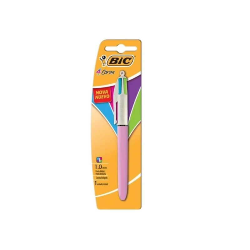 Caneta Fashion 4 cores Bic