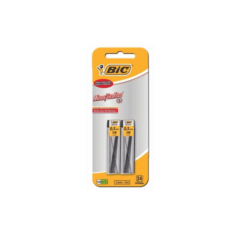 Grafite 0.5mm HB N2 24 Unidades Bic