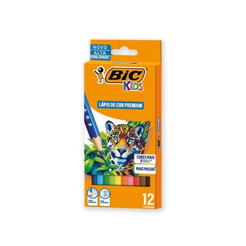 Lapis De Cor Premium 12 Cores Bic