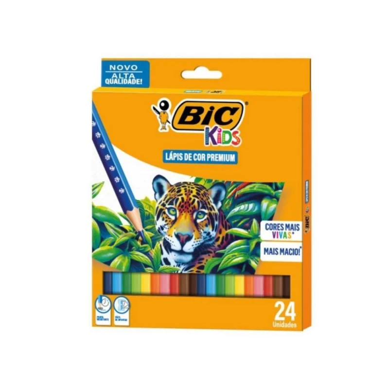 Lapis De Cor Premium 24 Cores Bic