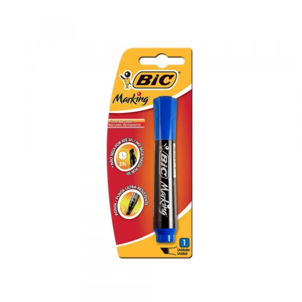 Marcador Permanente Azul Bic