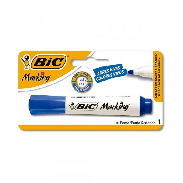 Marcador Para Quadro Branco Azul Bic