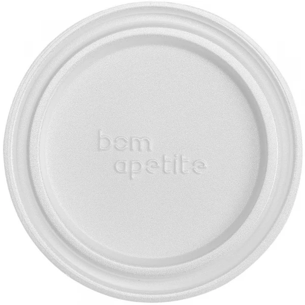 Tampa Para Marmitex Isopor Com 100 Unidades Bom Apetite