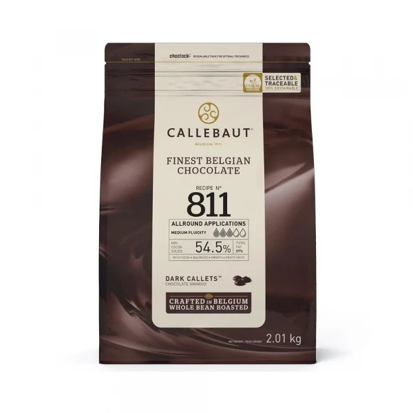 Chocolate Belga Em Gotas Amargo 811 2kg Callebaut