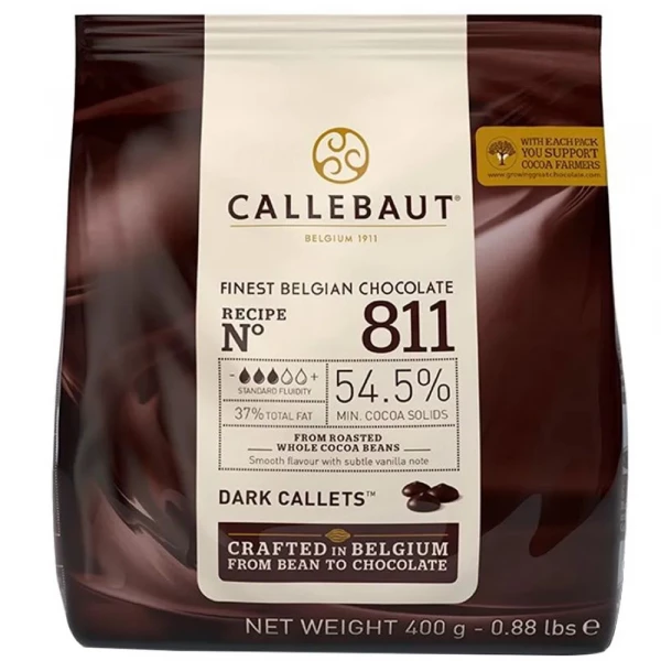 Chocolate Belga Em Gotas Amargo 811 400g Callebaut