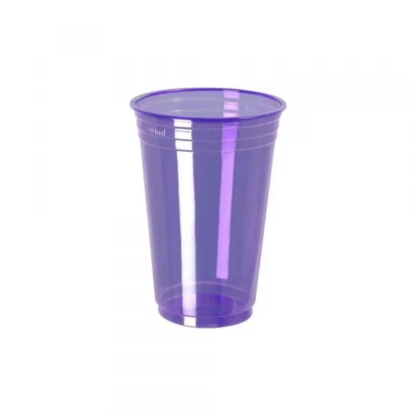 Copo Neon 300ml 25 Unidades Roxo Copobras