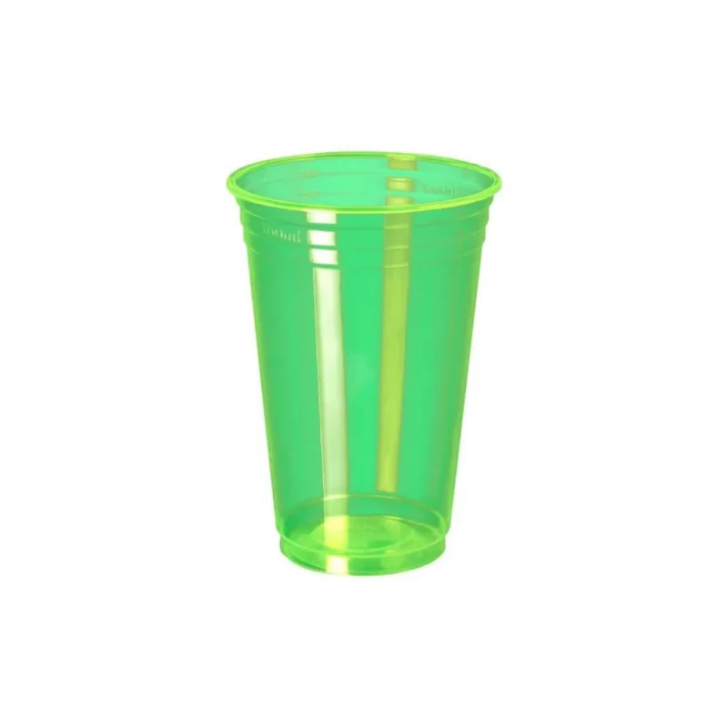 Copo Neon 300ml 25 Unidades Verde Limao Copobras