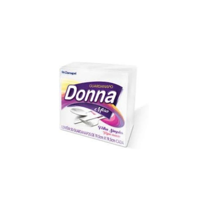 Guardanapo Com 50 Unidades 19x19cm Donna