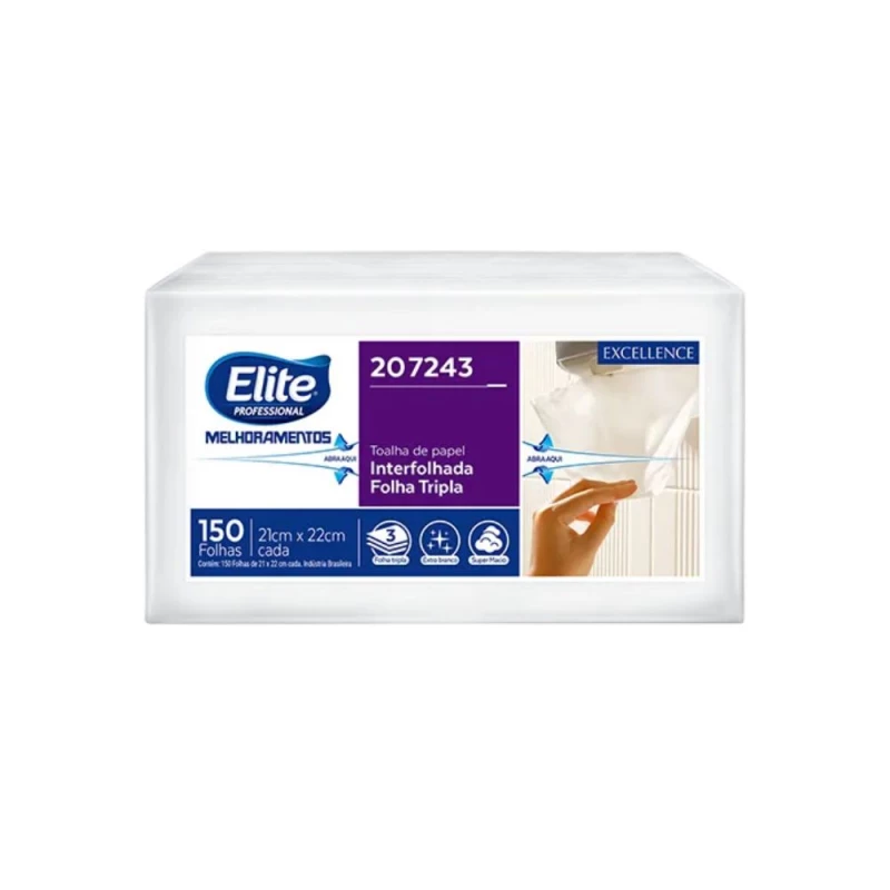Toalha De Papel Interfolhado Tripla 207243 Elite