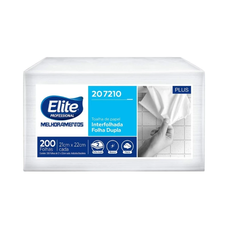 Toalha De Papel Interfolhado Dupla 207210 Elite