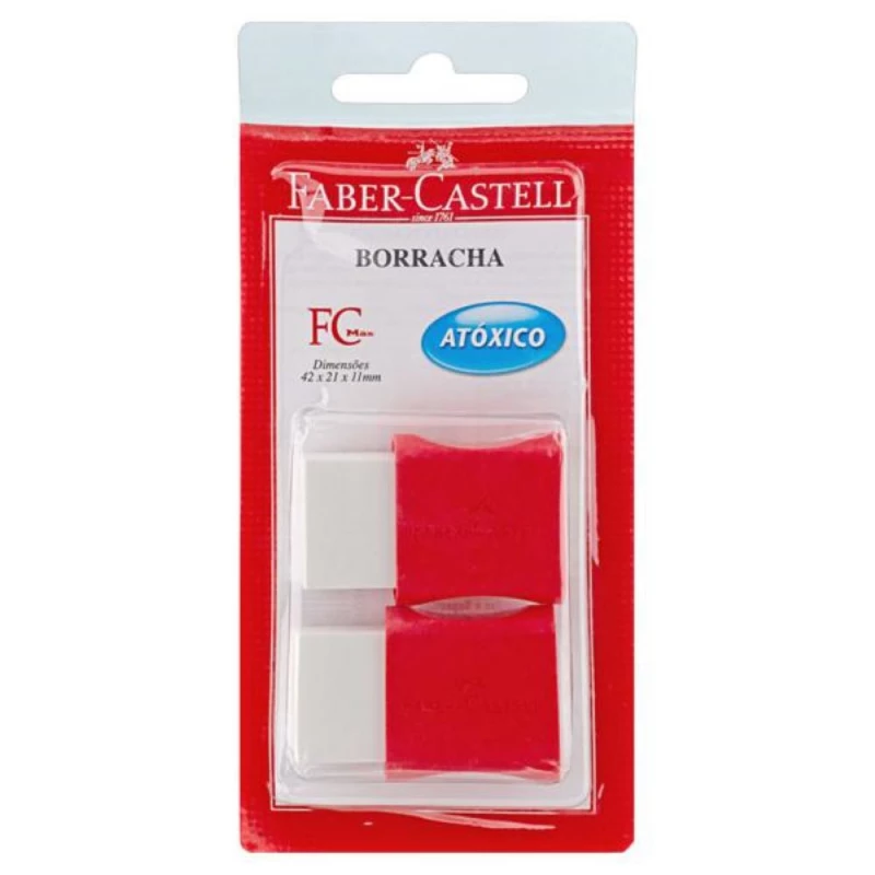 Borracha Branca Com 2 Unidades Faber Castell
