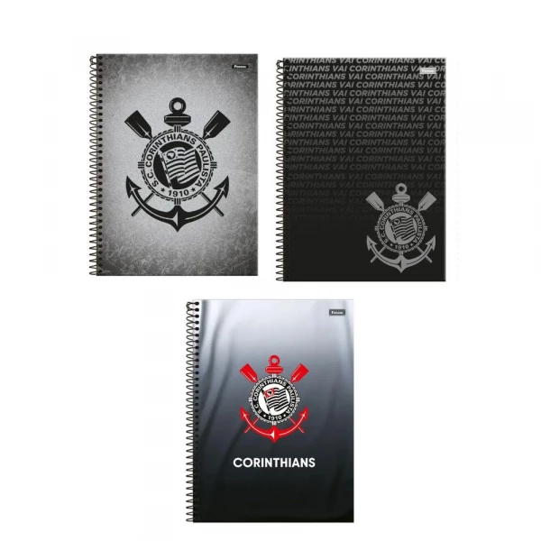 Caderno Corinthians 80 Folhas Foroni