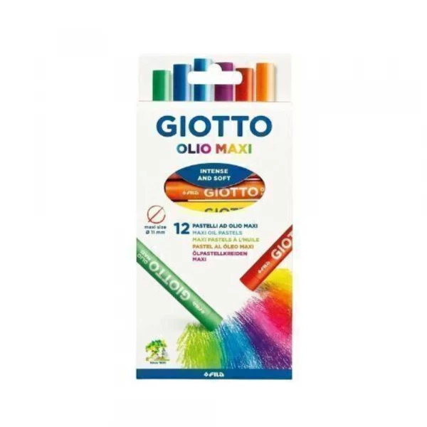 Giz De Cera Olio Maxi Com 12 Cores Giotto