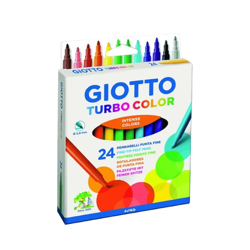 Caneta Hidrografica Com 24 Cores Giotto
