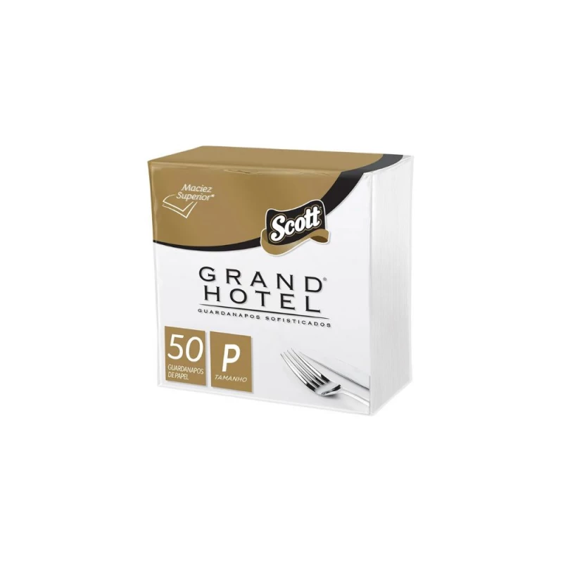 Guardanapo Folha Dupla Com 50 Unidades 23x21cm Grand Hotel