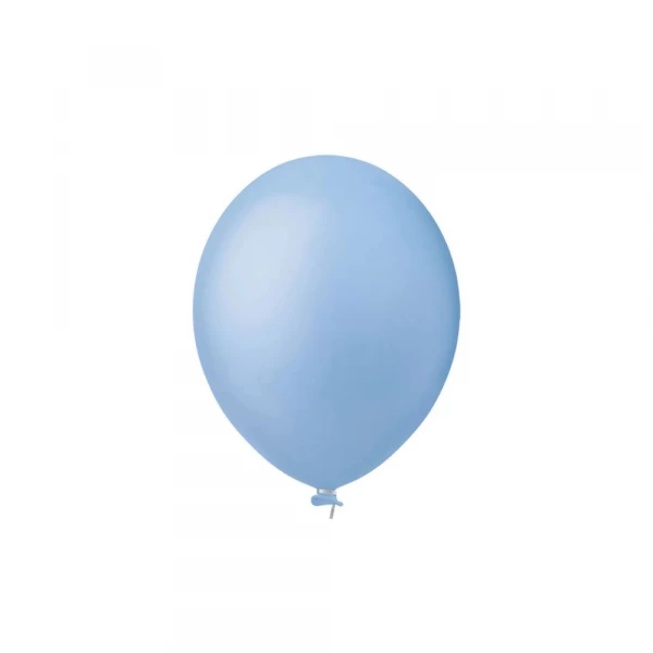 Balao Azul Claro Candy 9" 50 Unidades Happy Day