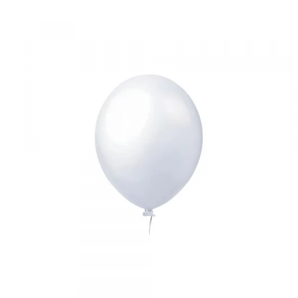 Balao Branco 9" 50 Unidades Happy Day
