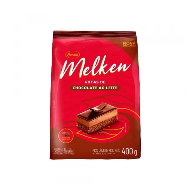 Chocolate Em Gotas  Ao Leite 400g Melken Harald