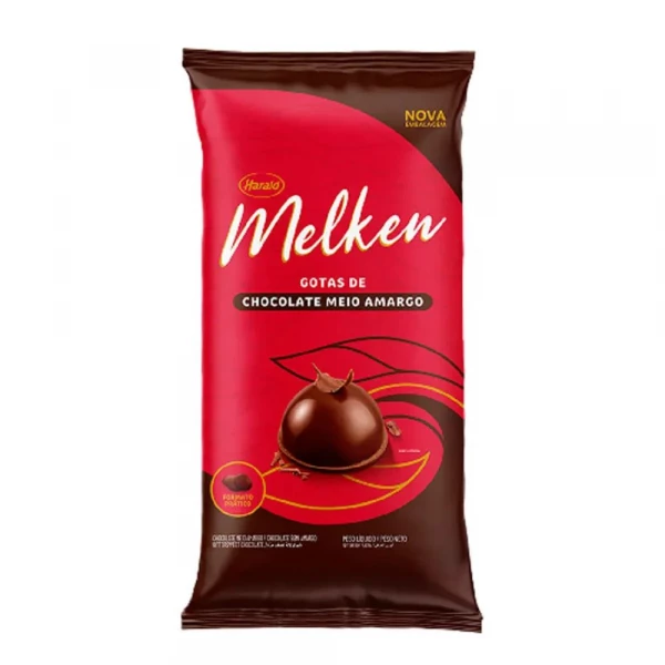 Chocolate Em Gotas Meio Amargo 2Kg Melken Harald